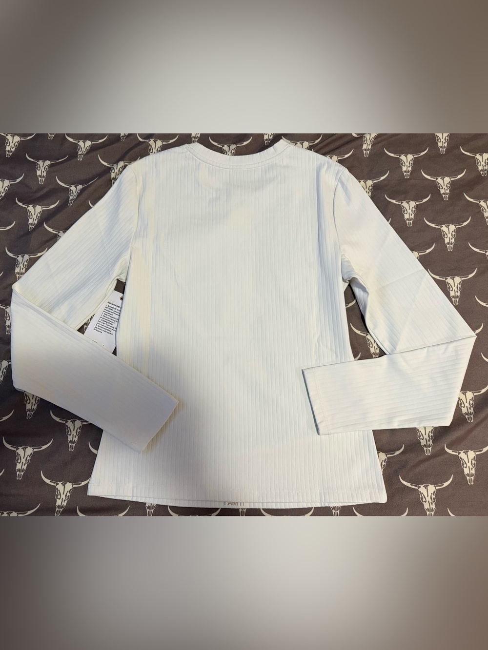 Rhône Modern Ribbed LS - Women’s S white nwt - Picture 2 of 3